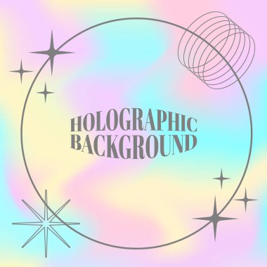 Holografik arkaplan vektörleri hologram arkaplan tasarımı