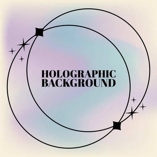 Fundo Holográfico Vectores Projeto Holograma Fundo — Vetor de Stock