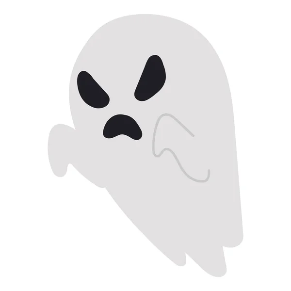 Espeluznante Halloween Fantasma Aislar Elementos Diseño — Archivo Imágenes Vectoriales