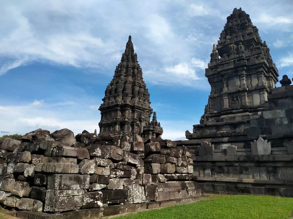 Tempio Prambanan Patrimonio Dell Umanità Unesco Storico Tempio Sacro Indù — Foto Stock