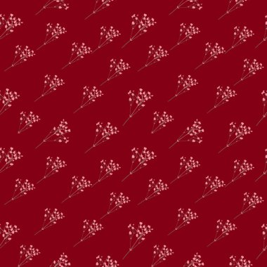 Elle çizilmiş minik çiçeklerle kusursuz bir desen. Kumaş, kapak, iç, hediye paketi, çiçekli tasarım için klasik çiçek deseni.