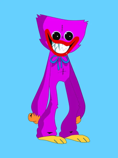 Usa 2022 Playtime Coによって生産されたHuggy Wuggy Kissy Missyおもちゃのキャラクター — ストックベクタ