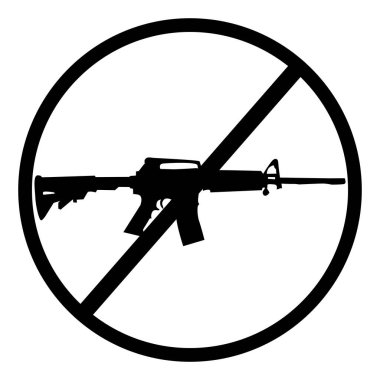 Beyaz arkaplanda silah simgesi yok