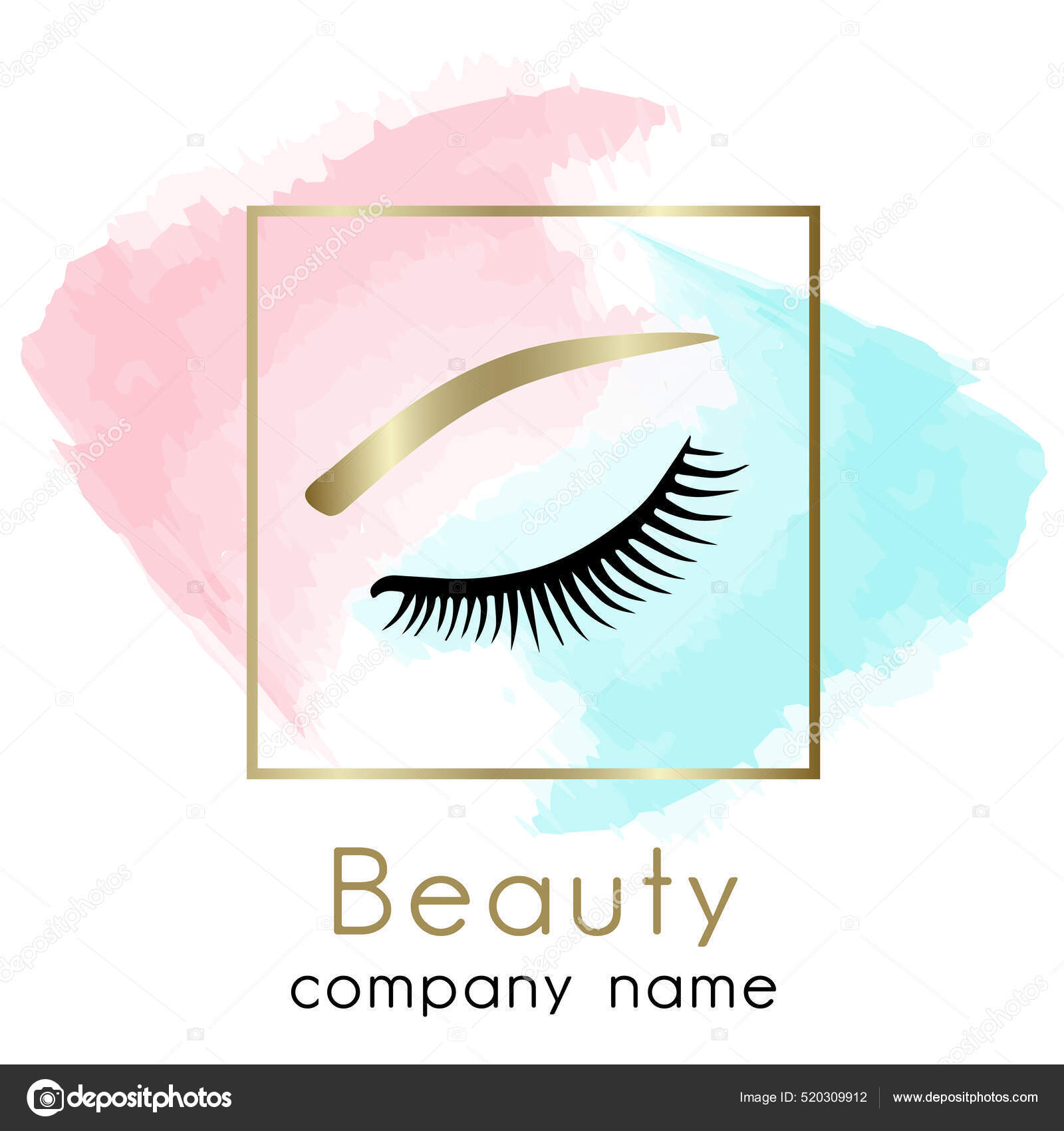 Pestanas Salão Beleza Logotipo Mestre Empresa Serviços Indústria Beleza —  Foto © AleksaGrey #520309912, image size:1600x1700