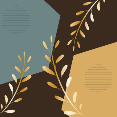 Botanik matbaası. Çiçek desenli bohem sanat eserleri, vektör