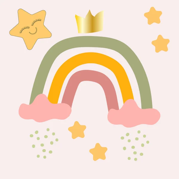 Yıldızlı Boho gökkuşağı