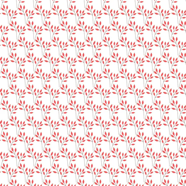 Beyaz arka planda bitkiler olan kusursuz bir desen. Botanik süsü.