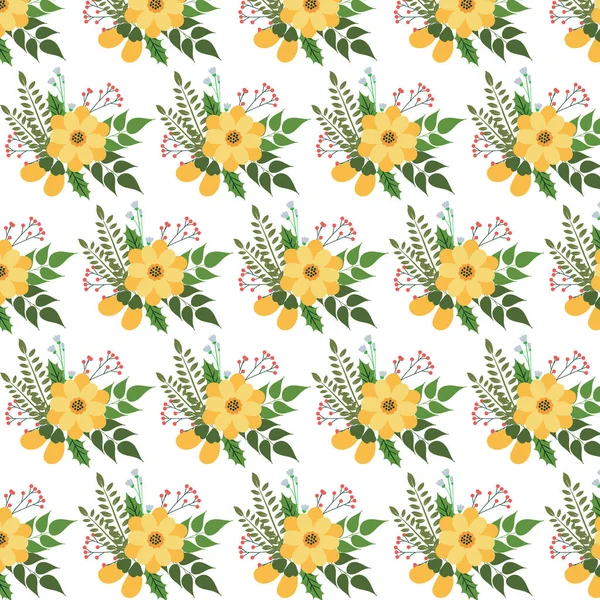 Floral pattern. Pretty flowers on white background. Printing with small flowers. Ditsy print. Seamless vector texture. Spring bouquet.