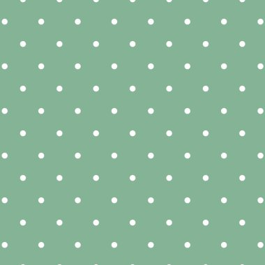 Seamless polka dot blue pattern with circles. Vector illustration.