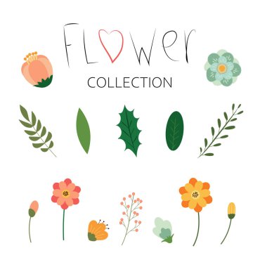 Set of floral elements. Flower red, burgundy, navy blue rose, green leaves. Wedding concept - flowers. Floral poster, invite. Vector arrangements for greeting card or invitation design