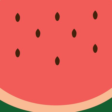 Siyah çekirdekli vektör karpuz arkaplanı.