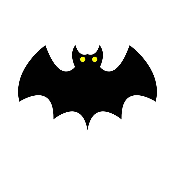 Spooky Bat animal icon vector, halloween