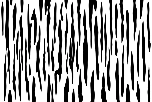 Black White Tiger Pattern Illustration — Stock Photo, Image