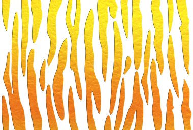 Japon kağıt desenli altın kaplan deseni 