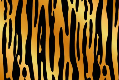 Siyah ve altın kaplan desenli çizimler. Kartpostallar ve web materyalleri için arka plan ve duvar kağıtları olarak kullanılabilen kaplan desenli çizimler. 