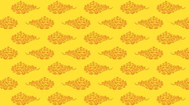 Soyut bulut desenli arkaplan çizimi. Geleneksel bir Çin tarzı bulut deseni çizimi. Tasarımınız için arka plan olarak kullanılabilir.. 