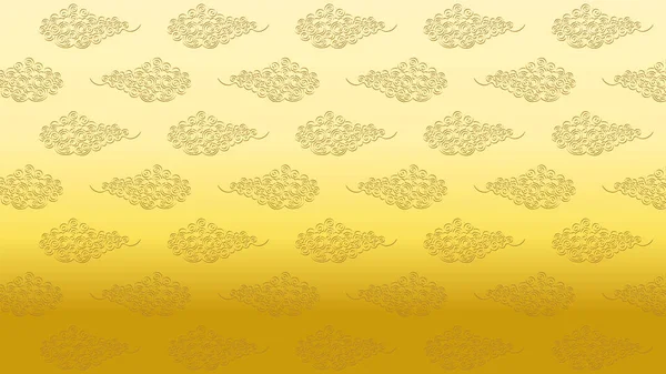 Абстрактна Ілюстрація Фонового Малюнка Хмарного Візерунка Традиційна Ілюстрація Хмарного Візерунка — стокове фото