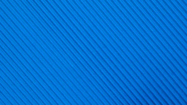 Blau Gestreifter Hintergrund Aus Wellpappe — Stockfoto