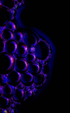 köpük baloncukları, arkaplan veya doku için soyut resim