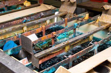 Elektrolitik bakır kaplama için galvanik banyolar