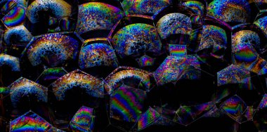 köpük baloncukları, arkaplan veya doku için soyut resim