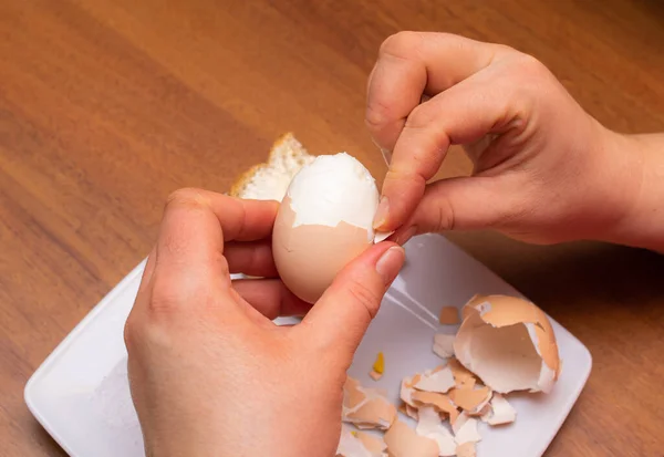 Варене Яйце Сніданок — стокове фото
