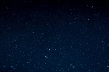 starry background, blue polka dots on black background