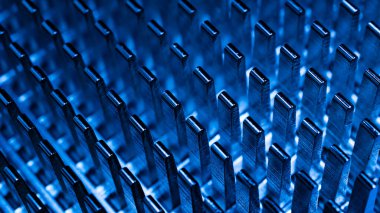 Görüntü kartı ısısı desen için yakın çekim batar