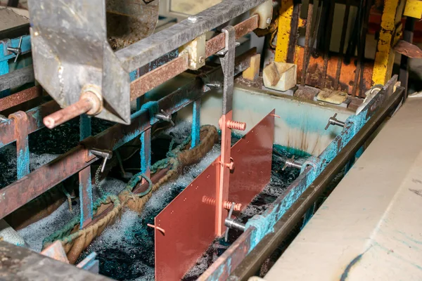 Galvanic Baths Electrolytic Copper Plating — Stock Photo, Image