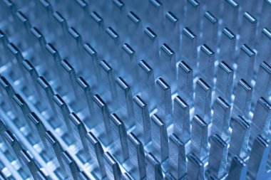 Görüntü kartı ısısı desen için yakın çekim batar