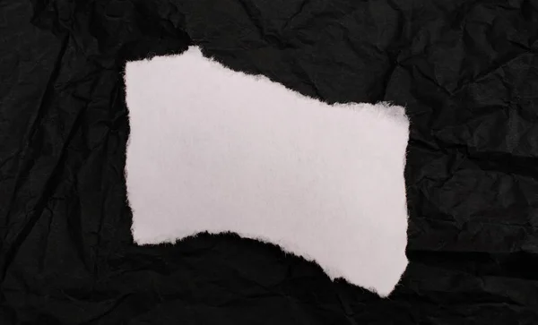 Nota Branco Branco Painel Aviso Crinkled — Fotografia de Stock