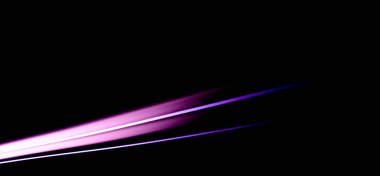 Gece arabaların ışıkları. uzun pozlama.