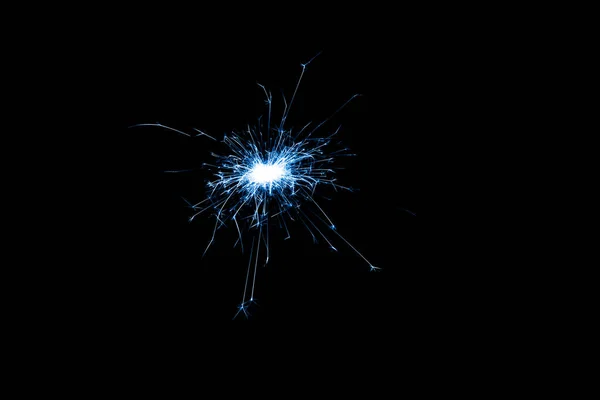 Blue Sparks Dark Lines Light — Stock Photo, Image