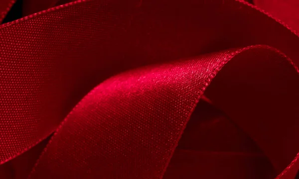 Red Spiral Ribbon Background Texture — ストック写真