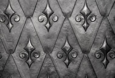 Çelik plaka üzerindeki dekorasyonlar, arka plan