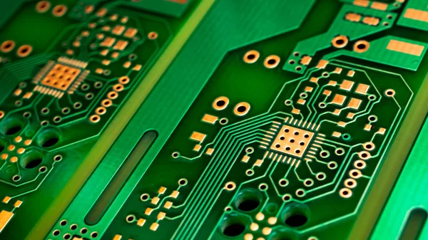 Printed Circuit Board Green — Fotografia de Stock