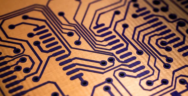 Printed Circuit Board Makro — Stock Photo, Image