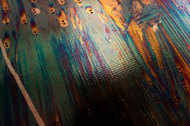 Oksitlenmiş bakır, soyut sanatsal arkaplan