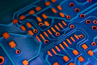 Mavi baskılı devre kartı