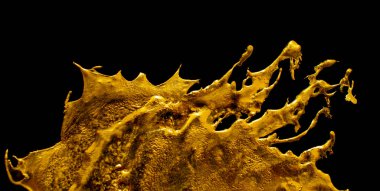 yellow a blob of molten metal