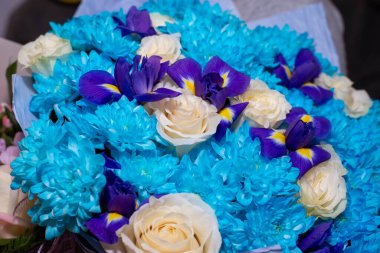 Güzel çiçek buketine yakın çekim