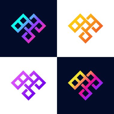 M harfi logo minimalist, yaratıcı, modern, parlak simge tasarımı, tipografi vektörü şablonu