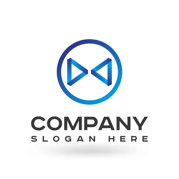 Rancangan Ikon Templat Logo Letter Minimal - Stok Vektor