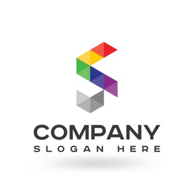 Modern Colful S Letter logo tasarımı Vector Şablon elementleri., Eşsiz, Modern, Kurumsal