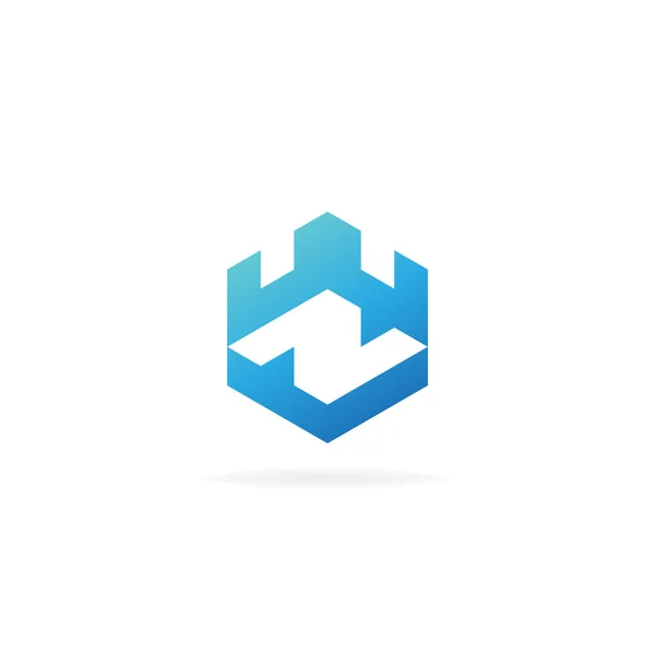 Minimalist Modern Creative Letter Security Logo Icon Design Company Logotype — 스톡 벡터