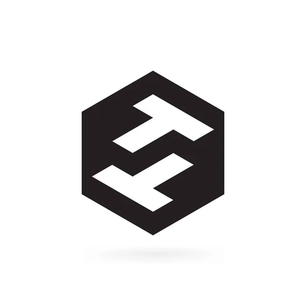 Современный Creative Unique Письмо Логотип Иконка Дизайн Векторный Шаблон — стоковый вектор