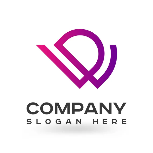 Logo Warna Modern Desain Logo Elemen Vector Template Unik Modern - Stok Vektor