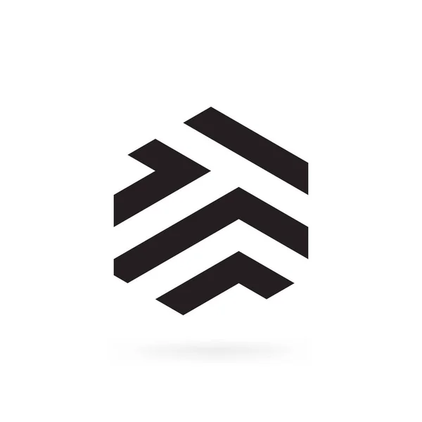 Modern Creative Unique Business Letter Logo Icon Design Vector Template — 스톡 벡터