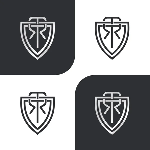 Modern Letter Logo Lettertype Modern Design Met Zwart Wit Kleur — Stockvector