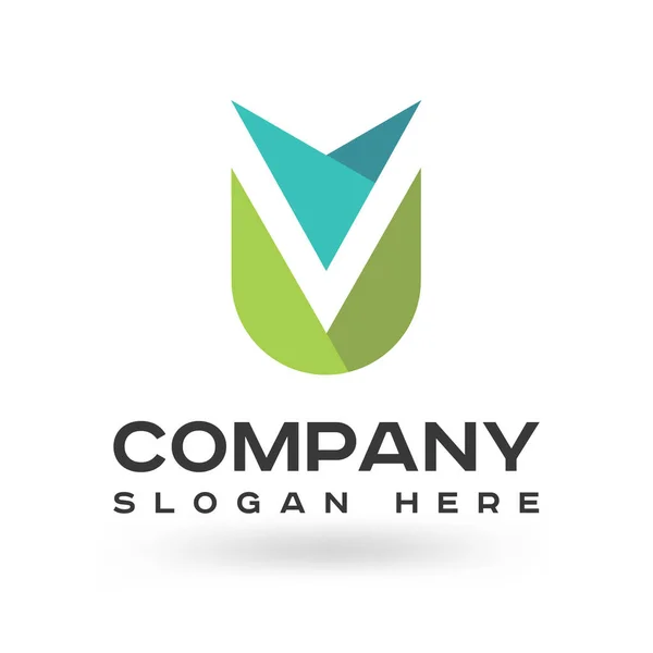 Unique Modern Letter Logo Design Vector Template Friendly Funny Abc — Vetor de Stock